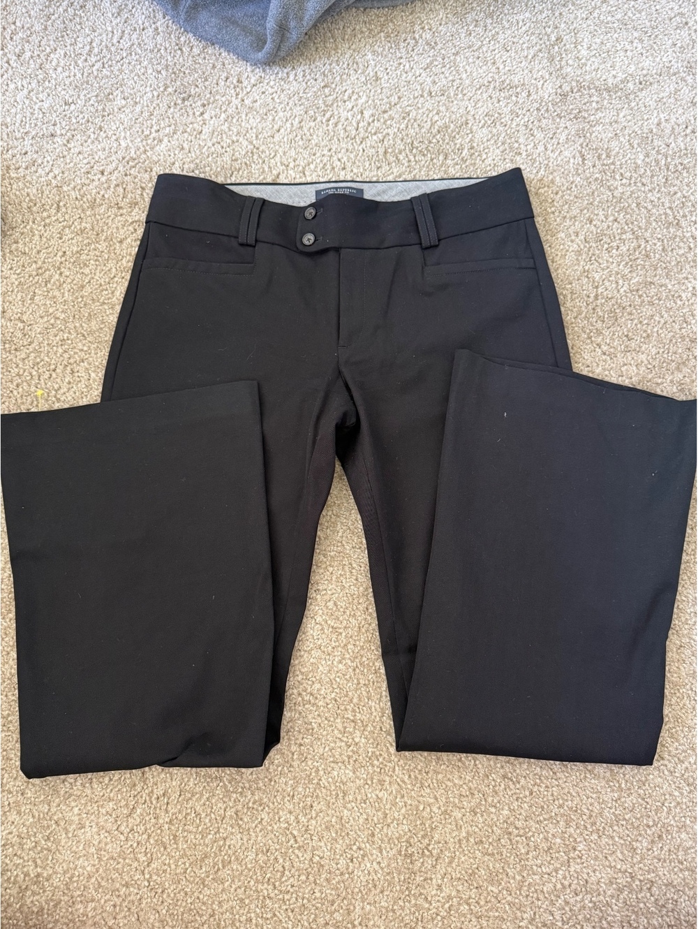 Banana Republic The Sloan Fit Black Stretch Dress Pants Size 12